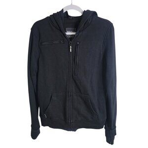 BAUBAX Women's Hooded Travel Hoodie Pockets Comfy Full Zip Size Large Jet Setter